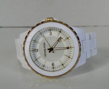 MICHAEL KORS LADIES WHITE BOYFRIEND WATCH MK5249 NEW  