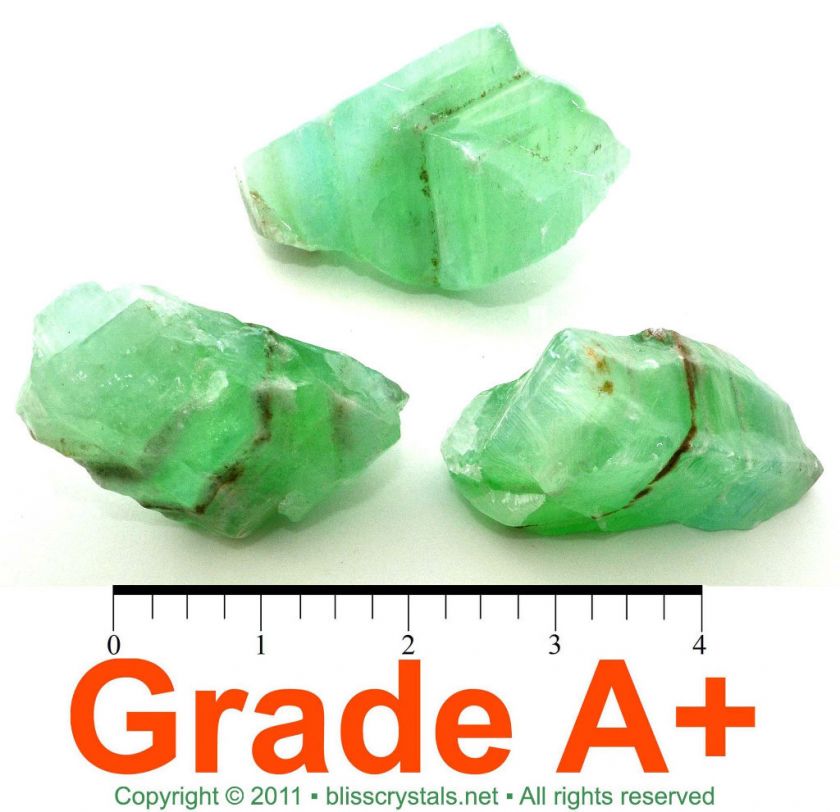 EMERALD GREEN CALCITE NATURAL STONE CHUNK MLrg 2 3 oz  