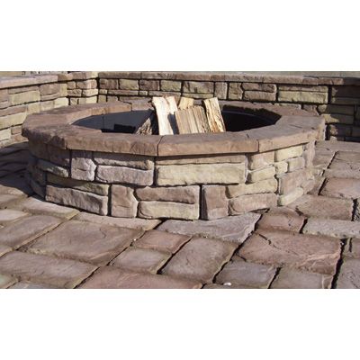 Natural Concrete Products Outdoor Firepit Natural Stone Look Random 