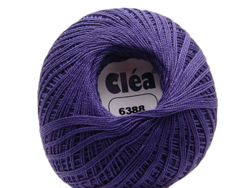 DEEP PURPLE COTTON YARN #10 CROCHET THREAD CLEA KNIT  