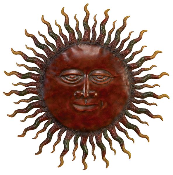 Rising Sun Celestial Metal Wall Sculpture 758647577521  