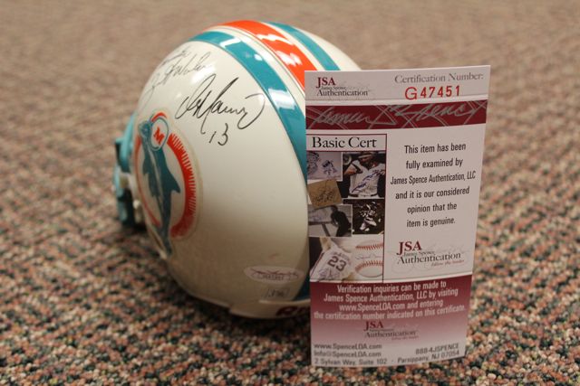 HOF Dan Marino Autographed Mini Helmet JSA Product Image