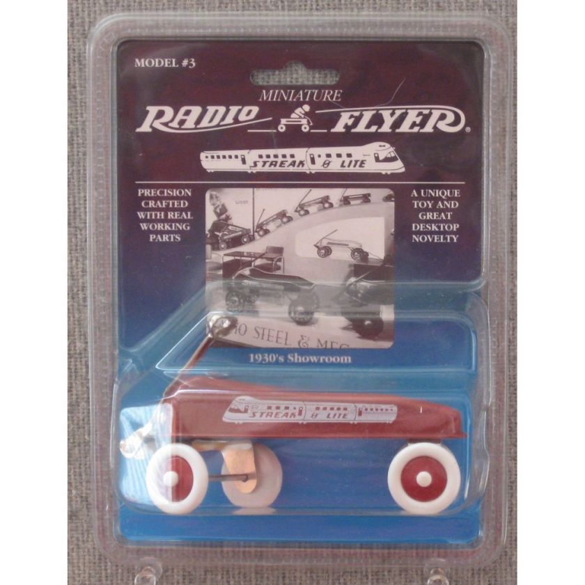 Radio Flyer Miniature Streak O Lite Wagon Model #3 1930s replica NIB 