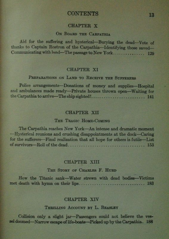   Book “THE SINKING OF THE TITANIC AND OTHER GREAT SEA DISASTERS