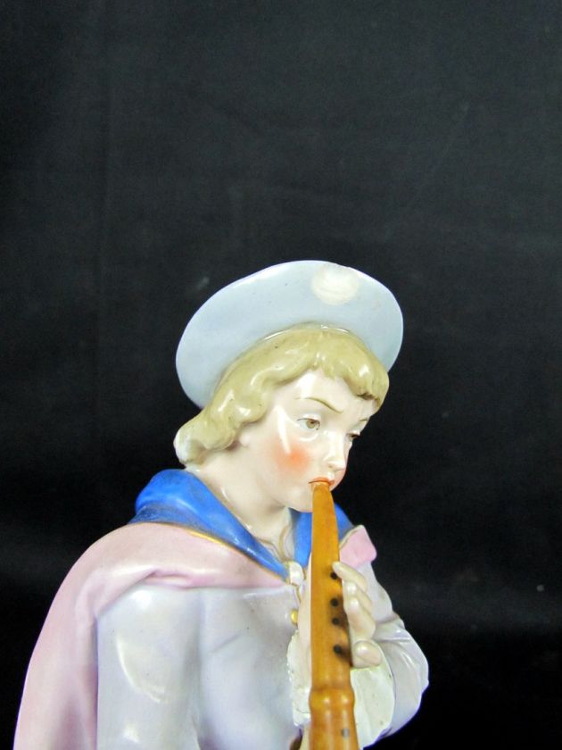 Pair of Antique German Porcelain Figurines, Dresden Quality  