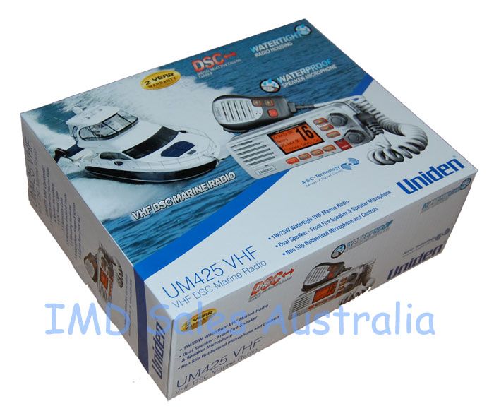 Uniden VHF DSC Marine Radio NEW Flush   Watertight 25W  