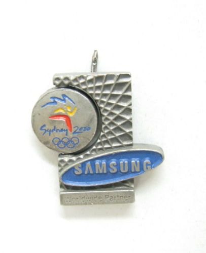 BADGE SUMMER OLYMPIC GAMES SYDNEY 2000 SAMSUNG PARTNER  