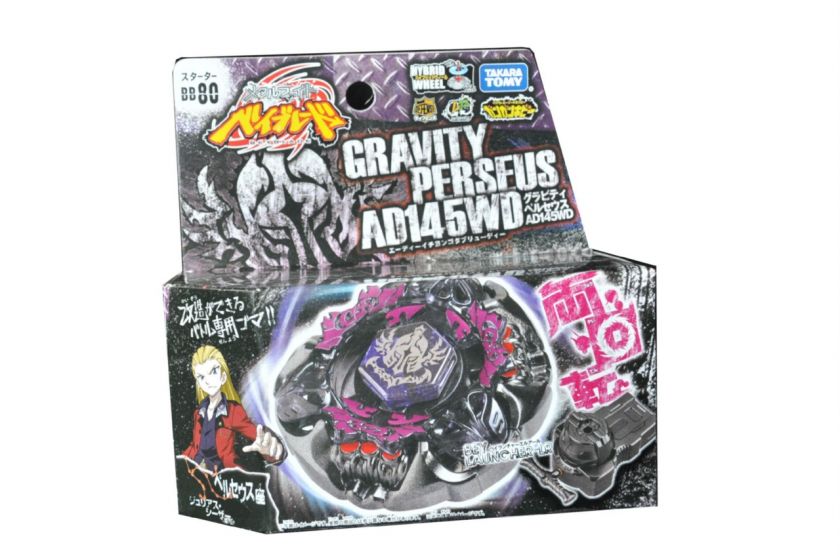 Genuine Takara Beyblade Metal Fusion Gravity Perseus AD145WD BB80 