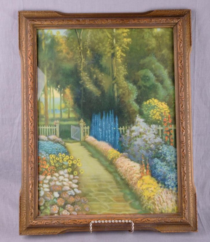 Atkinson Fox GARDEN GATE Vtg Print MAY BE Ashton Day  