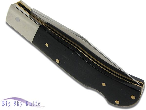   Wostenholm Small Black Wood Handle German Blade Japan Lockback Knife