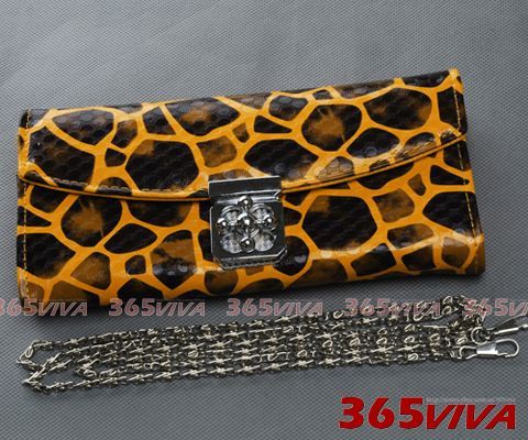   Giraffe Flower Buckle Lady Girl Long Wallet Purse Shoulder Hand Party