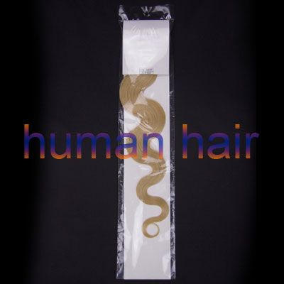 20 6 pcs Wavy Clips On In Human Hair Extensions #4   