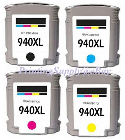 COLOR SET HI YIELD INK CART FOR HP 940XL OfficeJet Pro 8500 Pro8500A 