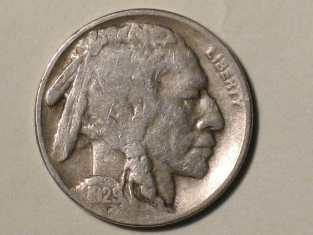 1929 D BUFFALO NICKEL   INDIAN HEAD BISON  