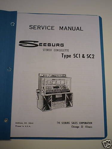 Seeburg SC1, SC2 Wallbox Install, Service, Parts Manual  