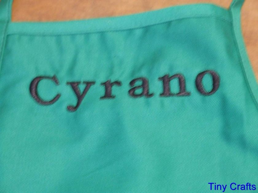 Personalized Childs Apron   YOU Choose colors and font  