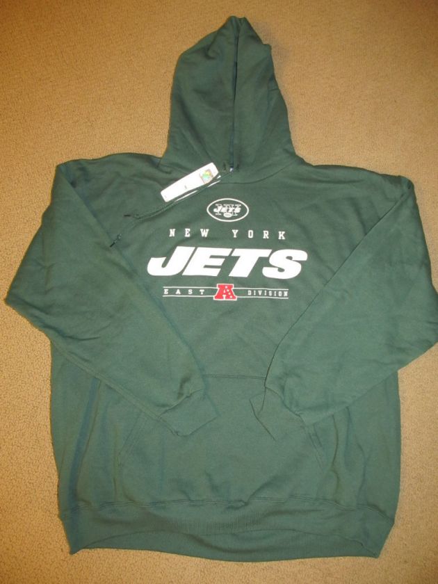   JETS HOODY SWEATSHIRT GREEN MADE BY NFL APPAREL SIZE L XL NWT  