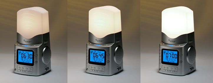 Sunrise Dawn Simulator SRS260 Sun Alarm Clock AM/FM Radio   