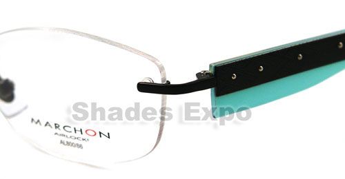 NEW MARCHON EYEGLASSES RX MR 800/86 BLACK AIRLOCK 2 007  