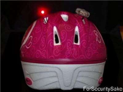 BIKE TRICYCLE SCOOTER HELMET LED SAFETY LIGHT SET  