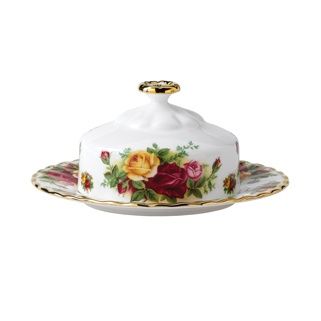 Royal Albert Old Country Roses Muffin / Covered Butter Brand New