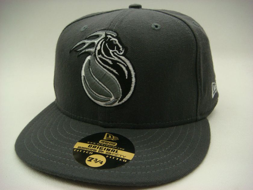   NBA Carbon Graphite Gray Cloud Custom Vintage New Era Fitted Hat