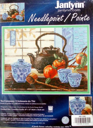 023 0391 JANLYNN ROSSI TEA CEREMONY NEEDLEPOINT KIT  