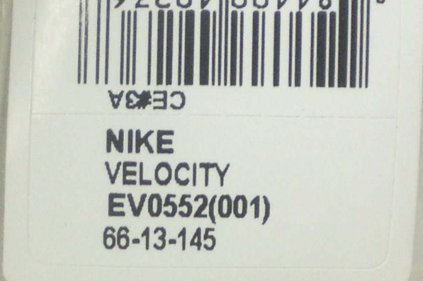 NEW NIKE VELOCITY EV0552 BLACK 001 AUTH SUNGLASSES 0552  