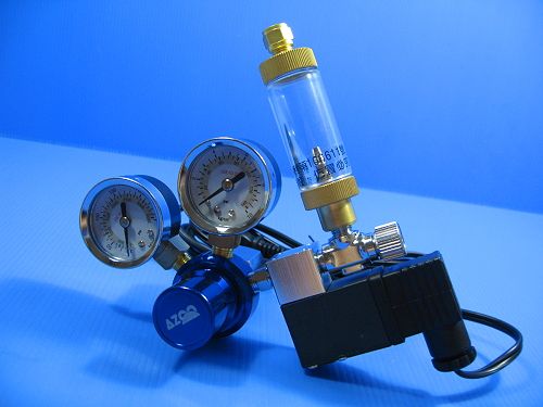 CO2 Pressure Regulator Magnetic Valve + Bubble Counter  