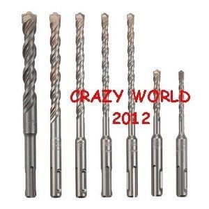 Bosch HCK001 7Pc SDS Plus Rotary Hammer Drill Bit Set  