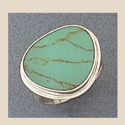 Sterling Silver Southwestern Turquoise Ring Sizes 6 10  