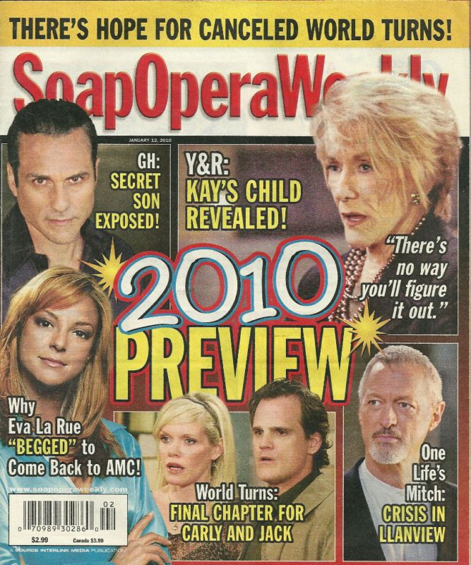    Maura West, Michael Park, January 12, 2012 Soap Opera Digest  