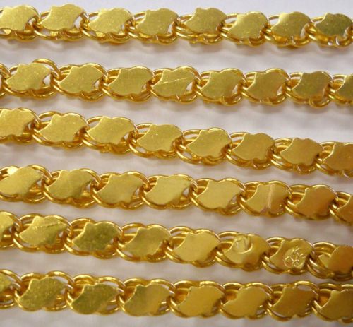 21k SOLID Yellow GOLD Handmade MIDDLE EASTERN STYLE CHAIN 23 long 29 