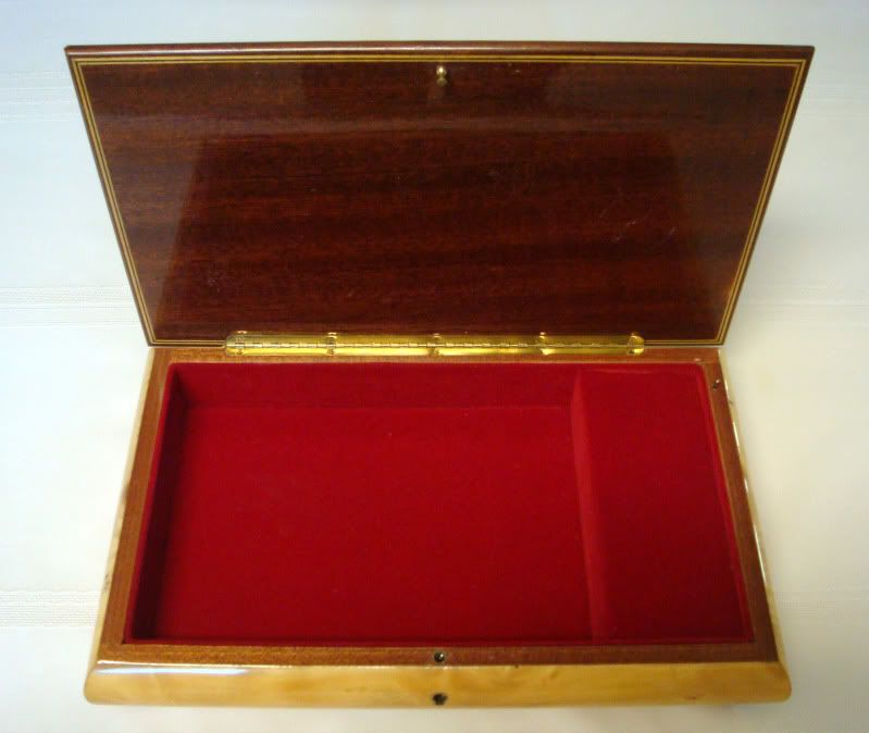 very large sorrento wood inlay music and jewelry box the music box 