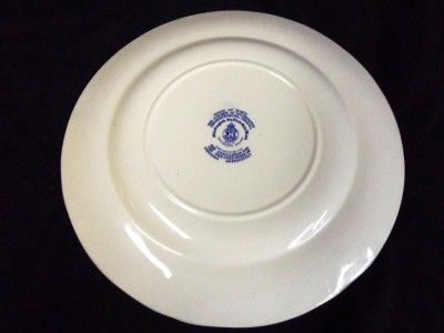   OF WASHINGTON OLD ENGLISH STAFFORDSHIRE PLATE BLUE TRANSFER  