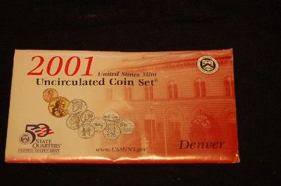   MINT Uncirculated Set With SAC Dollar & Kennedy Half & State Quarters