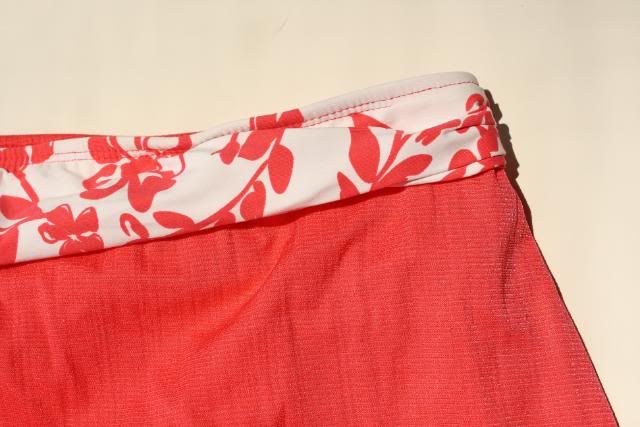   14 LARGE XL CORAL PINK ORANGE SWIMSUIT SKIRT BIKINI BOTTOM 2560  