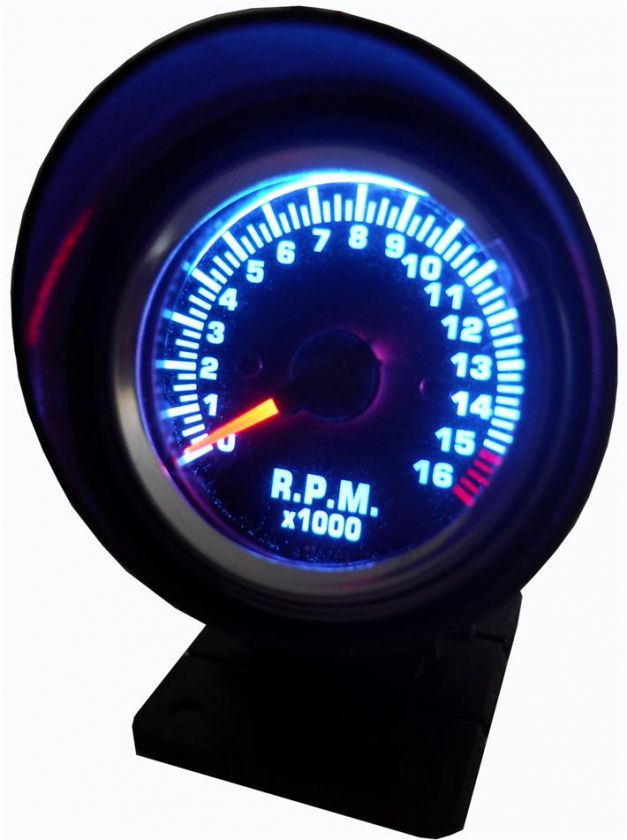 52mm MOTORBIKE STEIGER RPM TACHOMETER REV COUNTER GAUGE with holder