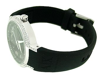 ARMANI EXCHANGE DATE RUBBER 50M LADIES WATCH AX5060  