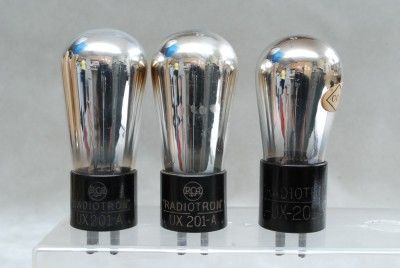 RCA RADIOTRON UX 201A TUBES TEST VERY GOOD #D85  