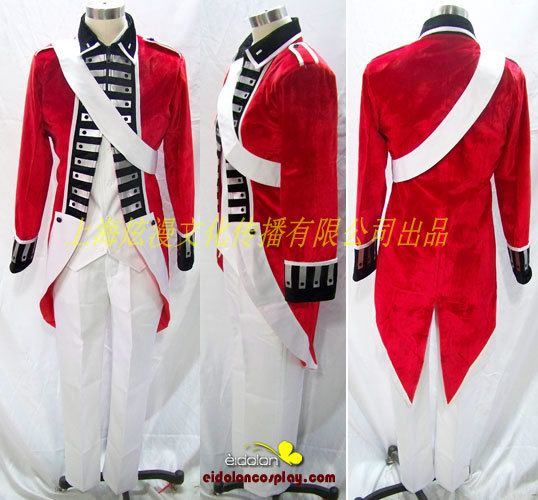   Hetalia Axis Powers Revolutionary War England Britian Cosplay Costume