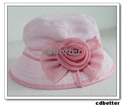 Elegant Flower Bling Princess Bucket Sun Hat Cap WOMENS  