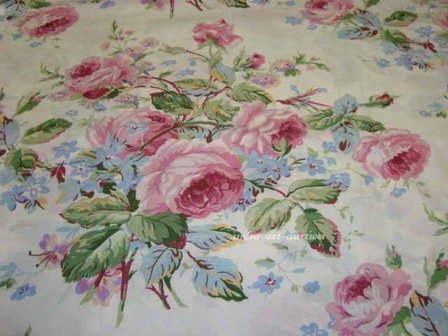 WINDOW VALANCE made w NEW RALPH LAUREN FLORAL GARDEN ROSES TAILORED 