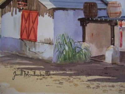 Original Watercolor ARIZONA VINEYARDS WINERY Jewell McCrea Hembree (AZ 