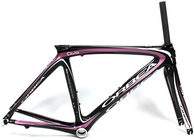 2010 ORBEA DIVA DAMA 53cm Womens Road Bike Frameset Full Carbon BB30 