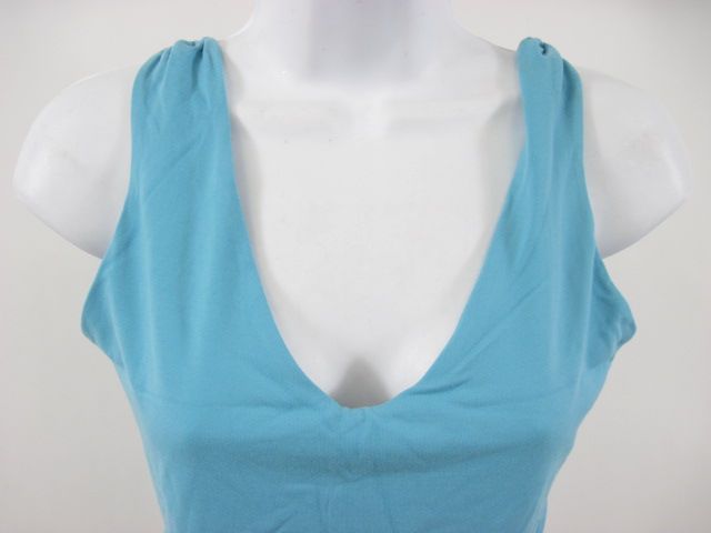 NWT SUSANA MONACO Blue Stretch Workout Tanktop Sz L $75  